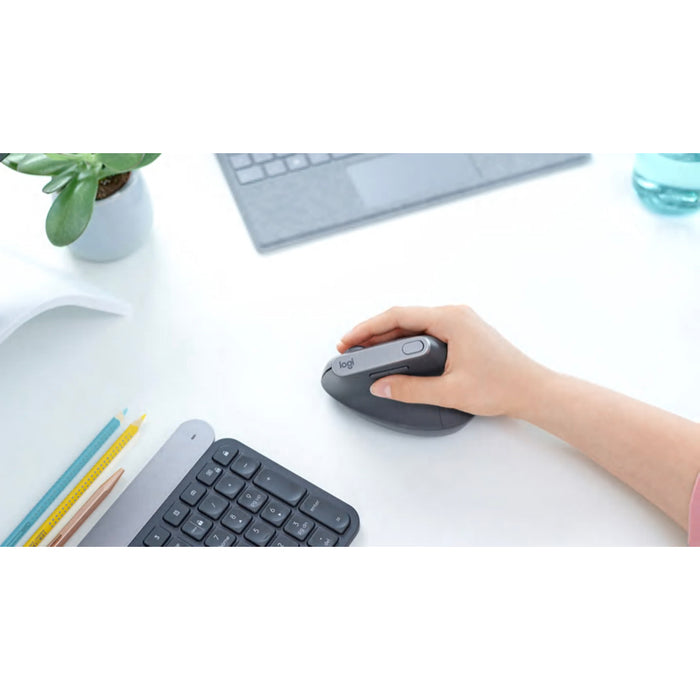 เมาส์ไร้สาย MX Vertical Ergonomic Mouse - Graphite ใช้งานสบาย แบรนด์ LOGITECH