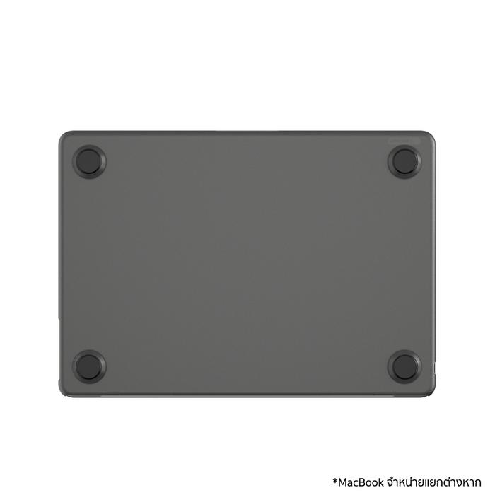 เคส Edge Hardshell สำหรับ MacBook Air 13 นิ้ว (M3, 2024) สี Black มีฐานยางกันลื่น จากแบรนด์ INCASE