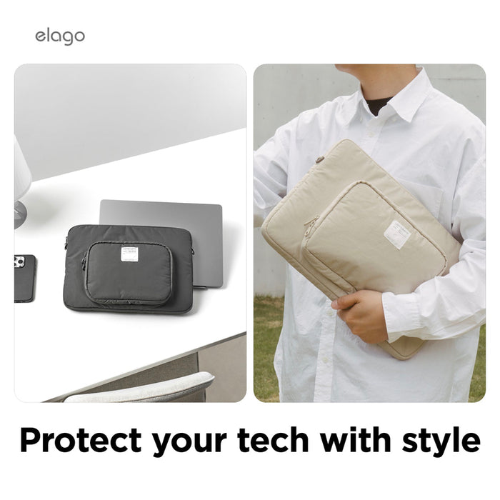 กระเป๋าใส่คอมพิวเตอร์ MacBook Pro 14 นิ้ว Elago LapTop Pocket สี Dark Grey