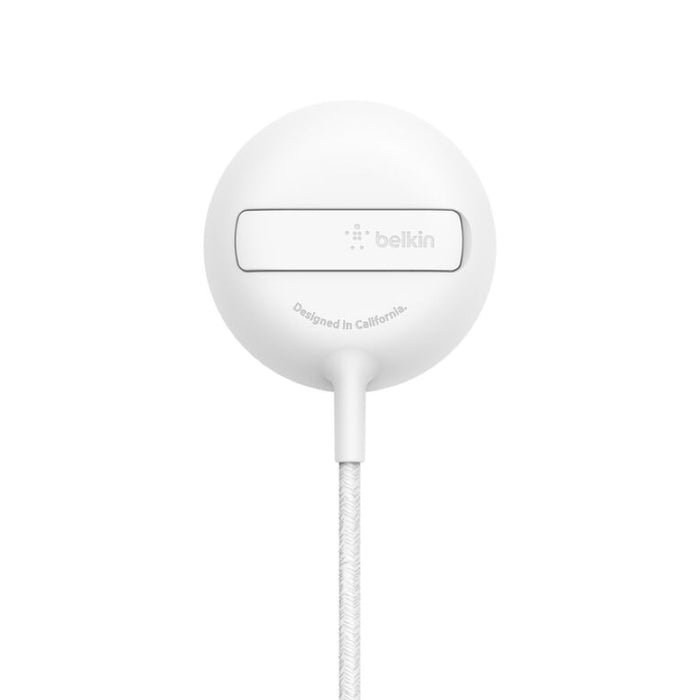 ที่ชาร์จไร้สาย MagSafe Belkin BOOSTCHARGE พร้อมขาตั้งและสายยาว 2 เมตร สี White
