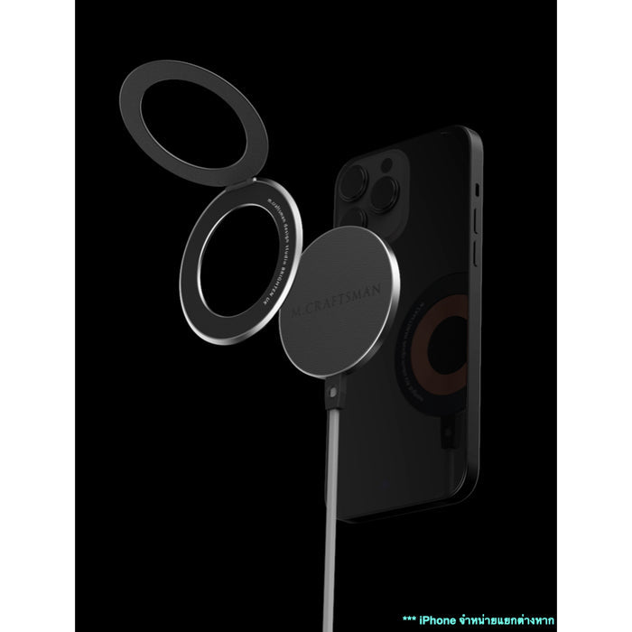 ที่ชาร์จไร้สาย M.CRAFTSMAN PowerRing Magsafe Wireless Charger สี Grey