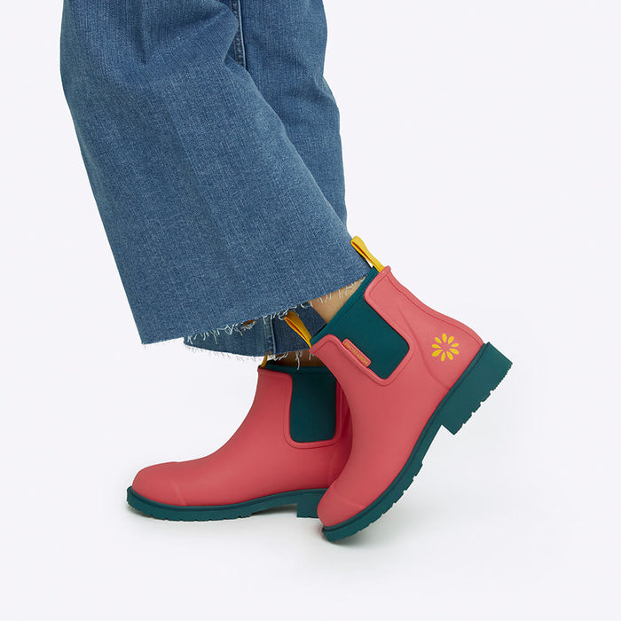 Merry People X Mothers Day Classic Bobbi Ankle Boot // Coral Teal [Retired]