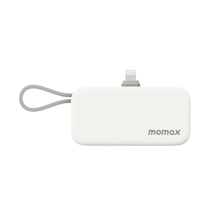 แบตเตอรี่สำรอง Momax 1-Power Mini 3-in-1 ความจุ 5000mAh (Lightning) สี White
