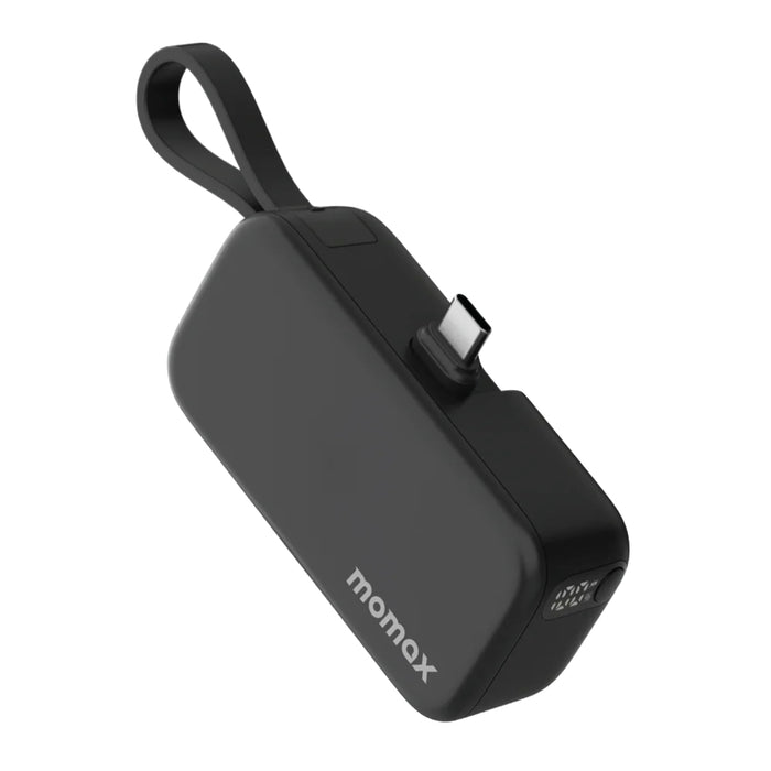 แบตเตอรี่สำรอง Momax 1-Power Mini 3-in-1 ความจุ 5000mAh (USB-C) สี Black