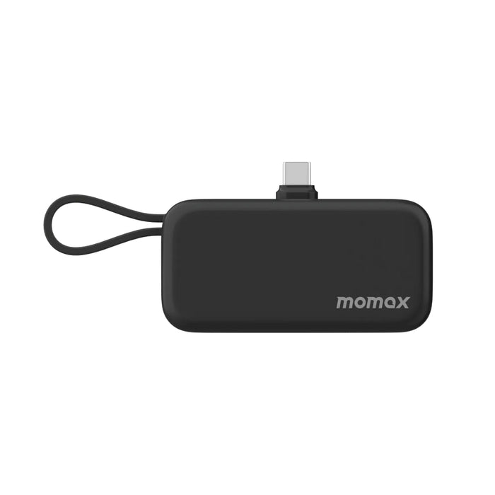 แบตเตอรี่สำรอง Momax 1-Power Mini 3-in-1 ความจุ 5000mAh (USB-C) สี Black