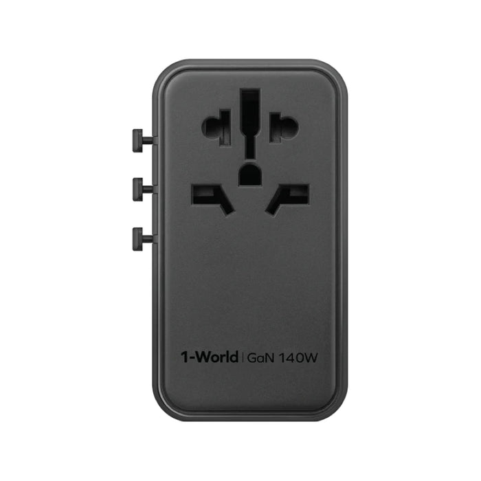 หัวชาร์จ Momax 1-World 120W GaN 4-port พร้อมปลั๊ก AC Travel