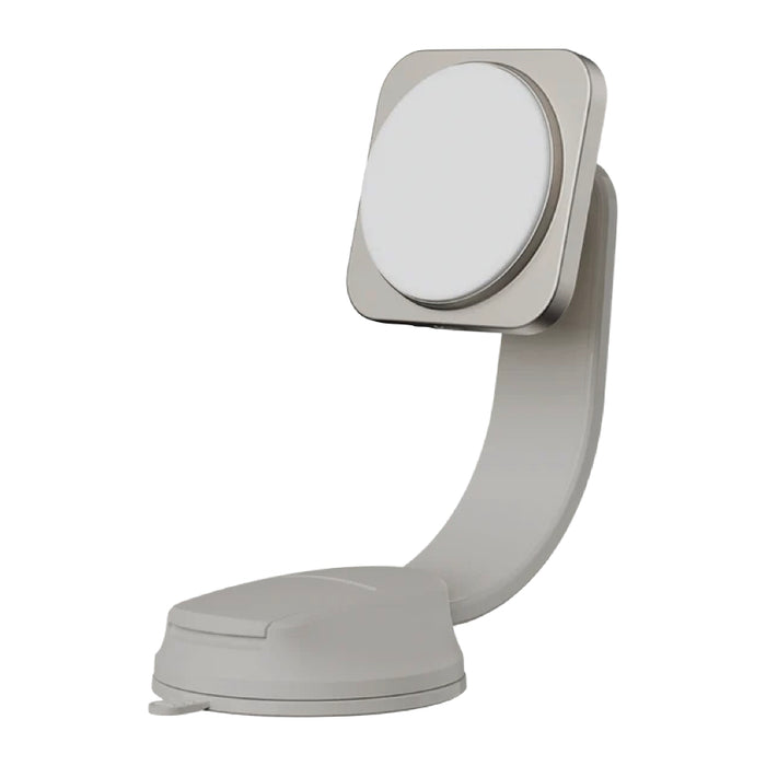 Momax แท่นชาร์จไร้สายแบบแม่เหล็กในรถยนต์ Q2.MagSafe Mount Qi2 สี Titanium