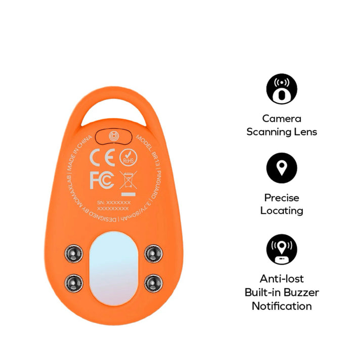 อุปกรณ์ติดตาม Momax PinGuard Camera Scanning สี Orange