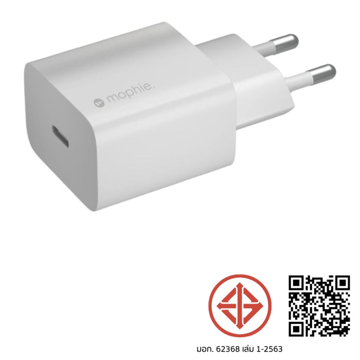 หัวชาร์จ Mophie Accessories USB-C PD 30 วัตต์ สี White (ปลั๊ก TH)