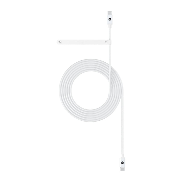 สายชาร์จ Mophie C to C 100 วัตต์ ยาว 2 เมตร สีขาว รองรับ 5Gbps