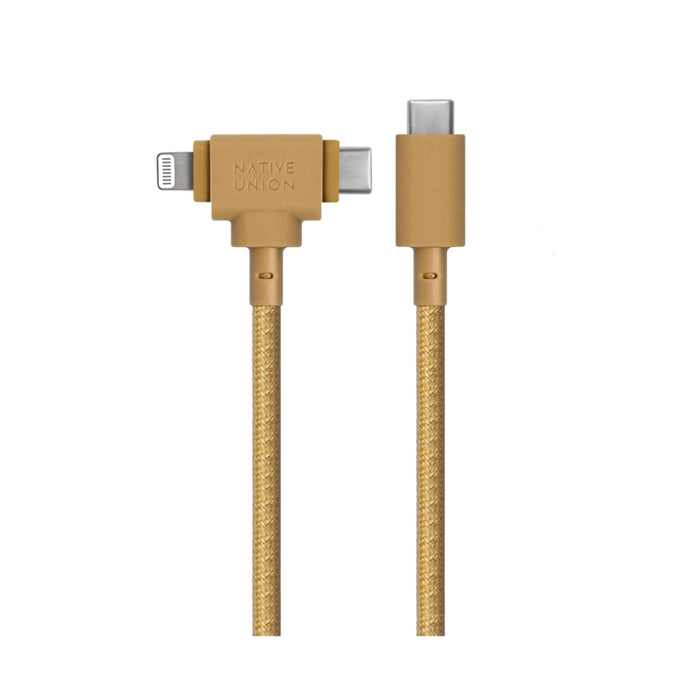 สายชาร์จ Nativeunion รุ่น Belt Duo ความยาว 1.5 เมตร สี Kraft