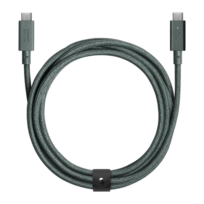 สายชาร์จ Nativeunion Belt Pro USB-C to USB-C ความยาว 2.4 เมตร สี Slate Green