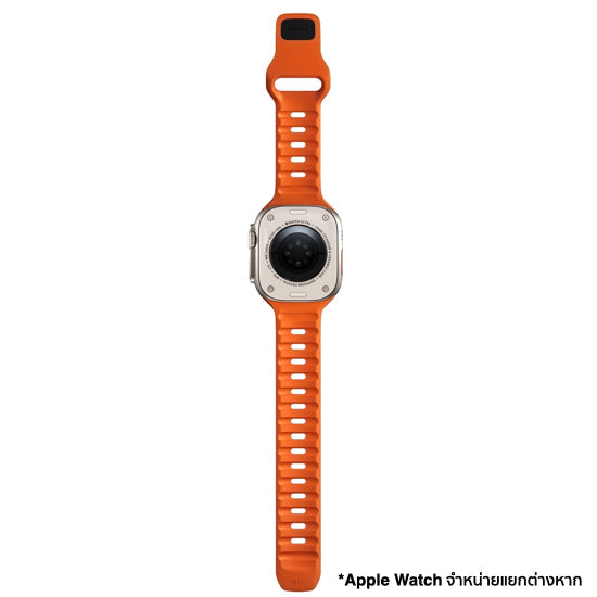 NOMAD Sport Band FKM for Apple Watch 45 Orange - Black Hardware