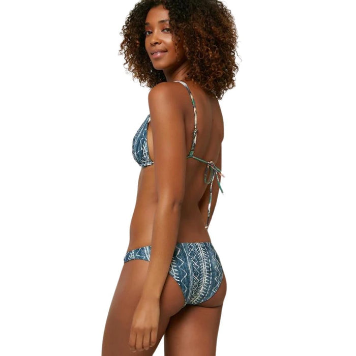 O'Neill Cayo Westerly Floral Revo Tri Bikini Top in Green - BoardCo