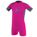 O'Neill Ozone Toddler S/S Spring Wetsuit in Berry/Dusk/White