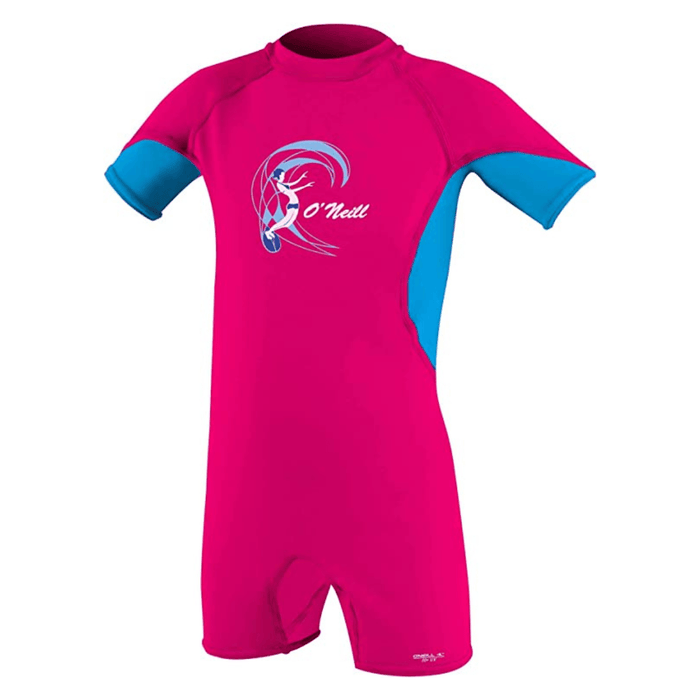 O'Neill O'Zone Toddler SS Spring Wetsuit in Watermelon/Sky/White - BoardCo
