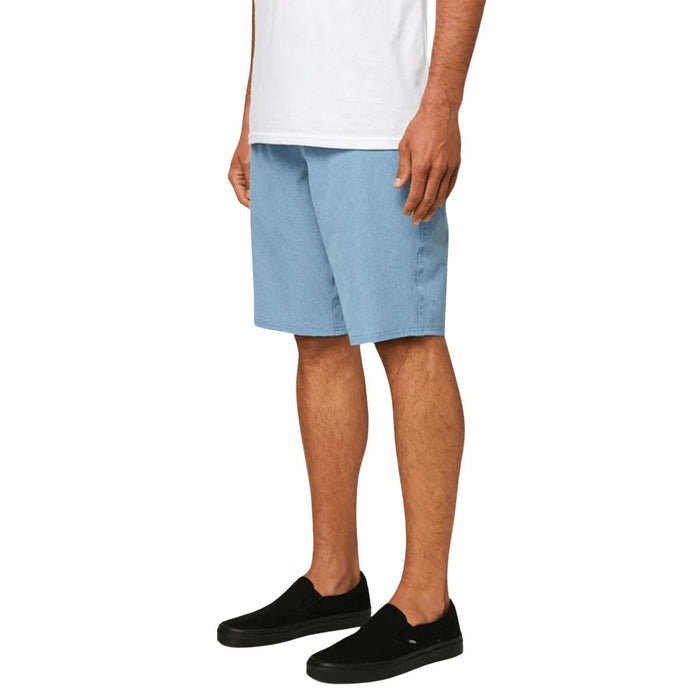 O'Neill Reserve Heather 21" Hybrid Shorts in Blue Shadow - BoardCo
