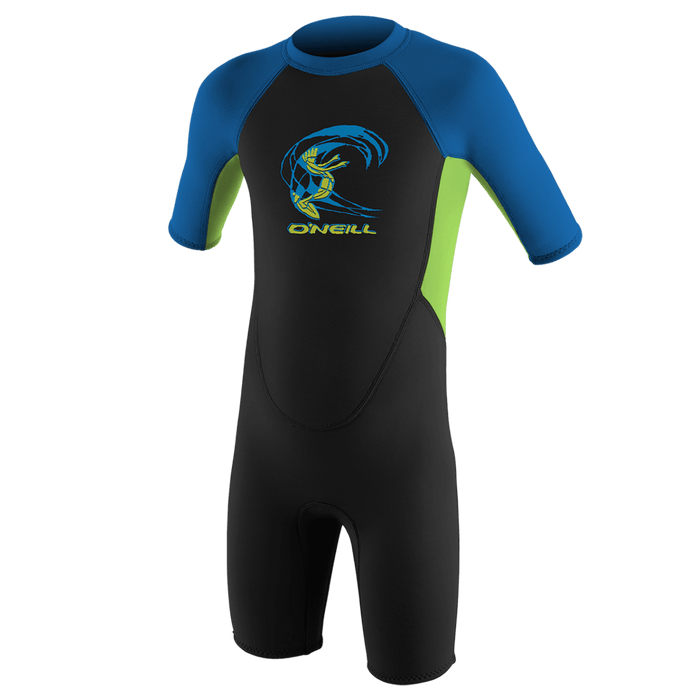 O'Neill Toddler Reactor-2 2mm BZ Spring Wetsuit in Black/Ocean/Slate - BoardCo