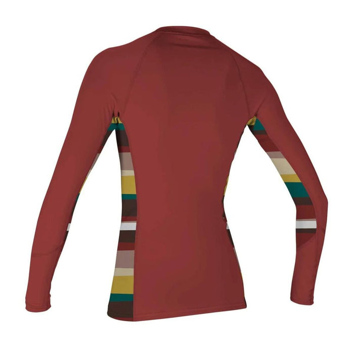 O'Neill Women's Full Zip L/S Sun Shirt in Taosred/Sapa - BoardCo