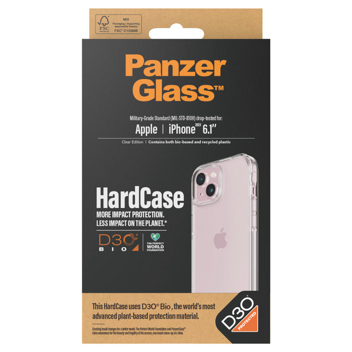 PanzerGlass เคส HardCase และ D3O สำหรับ iPhone 15 สี Clear