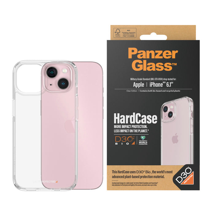 PanzerGlass เคส HardCase และ D3O สำหรับ iPhone 15 สี Clear