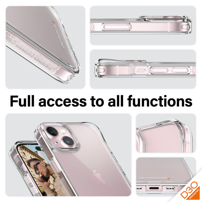 PanzerGlass เคส HardCase และ D3O สำหรับ iPhone 15 สี Clear