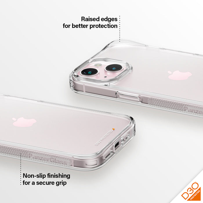 PanzerGlass เคส HardCase และ D3O สำหรับ iPhone 15 สี Clear