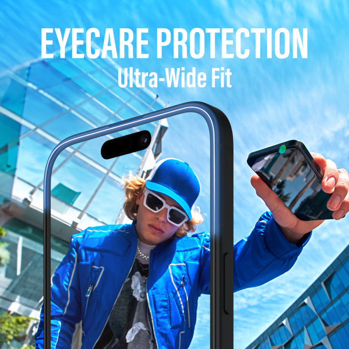 ฟิล์มกันแสงสะท้อนและกันแสงสีฟ้า Panzerglass Ultra Wide Fit  สำหรับ iPhone 16 Pro Max