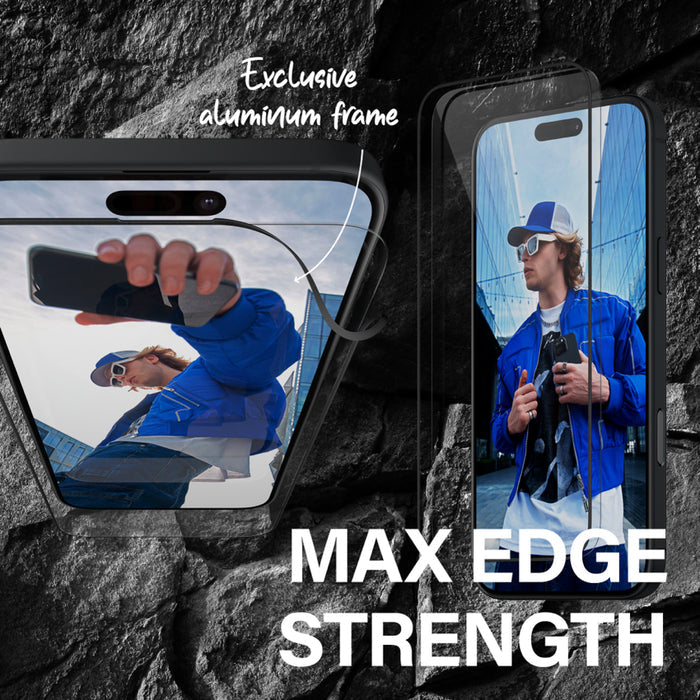 กรอบอะลูมิเนียมป้องกันหน้าจอ Panzerglass Ultra Wide Fit for iPhone 16 Pro