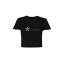Phase 5 Women's Sunset Crop Tee in Black - BoardCo