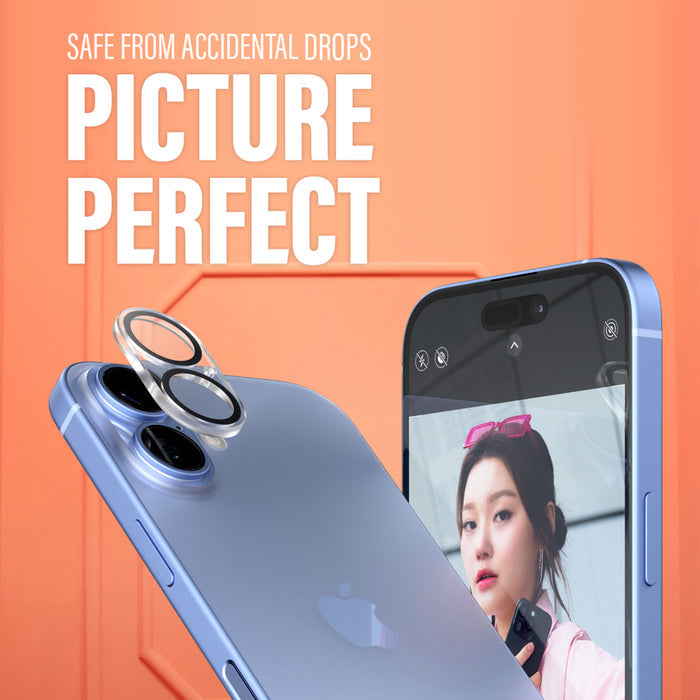 ฟิล์มกระจกกันรอยเลนส์กล้อง PicturePerfect สำหรับ iPhone 16 และ iPhone 16 Plus