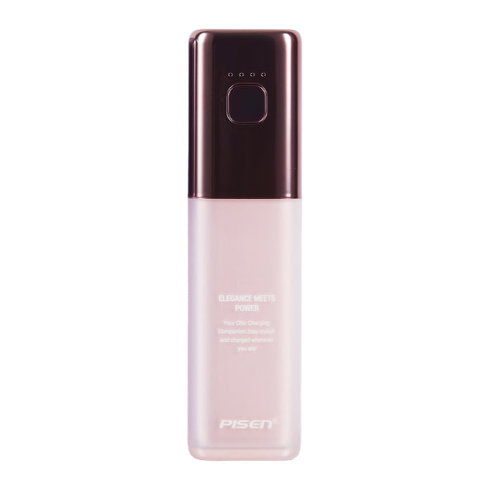 แบตเตอรี่สำรองพกพา Power GlamVolt 5,000 mAh 30 วัตต์ สี Pink แบรนด์ PISEN