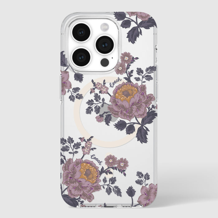 COACH Protective Case Mag for iPhone 15 Pro - Moody Floral