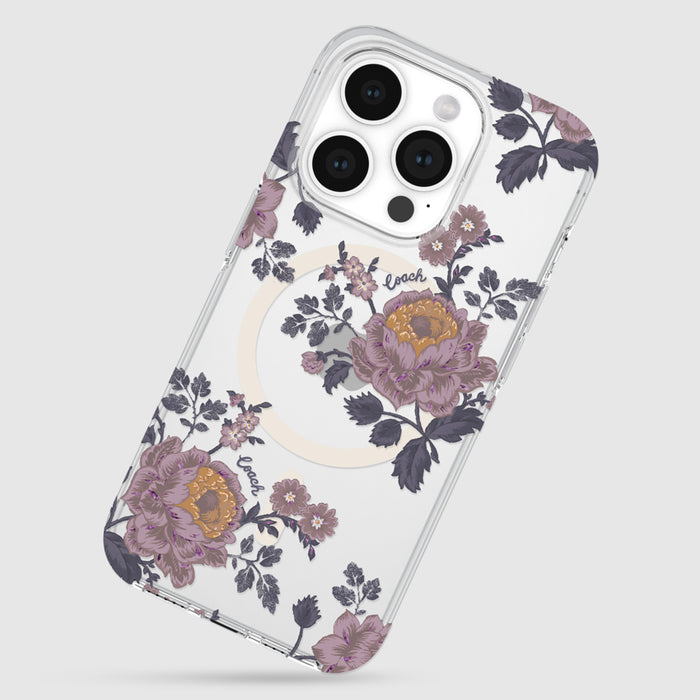 COACH Protective Case Mag for iPhone 15 Pro - Moody Floral