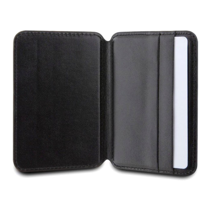 กระเป๋าใส่บัตร PU 4G Stripes รองรับ MagSafe สี Black