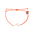 Pura Vida Hammered Wave Silver Bracelet in Strawberry - BoardCo