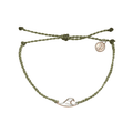 Pura Vida Mother of Pearl Wave Rose Gold Bracelet in Sage Green - BoardCo