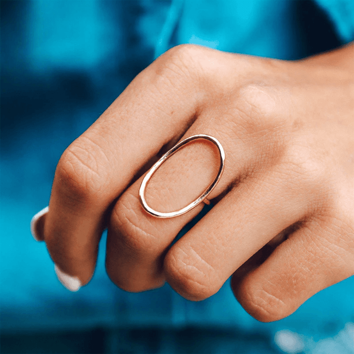 Pura Vida Oval Open Ring in Silver - BoardCo