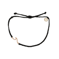 Pura Vida Shoreline Rose Gold Anklet in Black - BoardCo