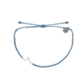 Pura Vida Shoreline Silver Anklet in Sky Blue - BoardCo