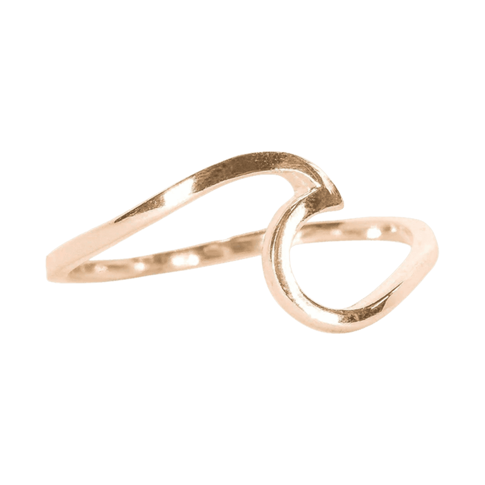 Pura Vida Wave Ring in Rose Gold - BoardCo