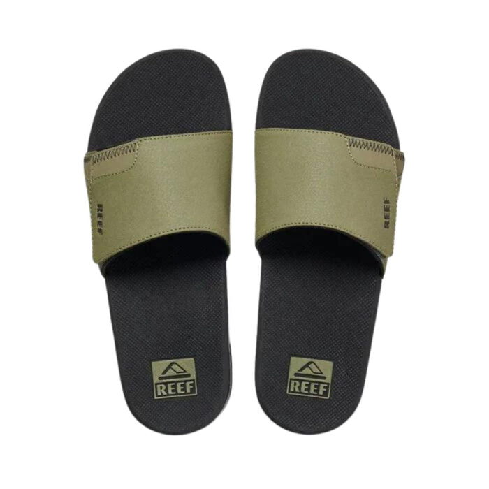 Reef Fanning Slide Olive/Gum Men's Sandal - BoardCo