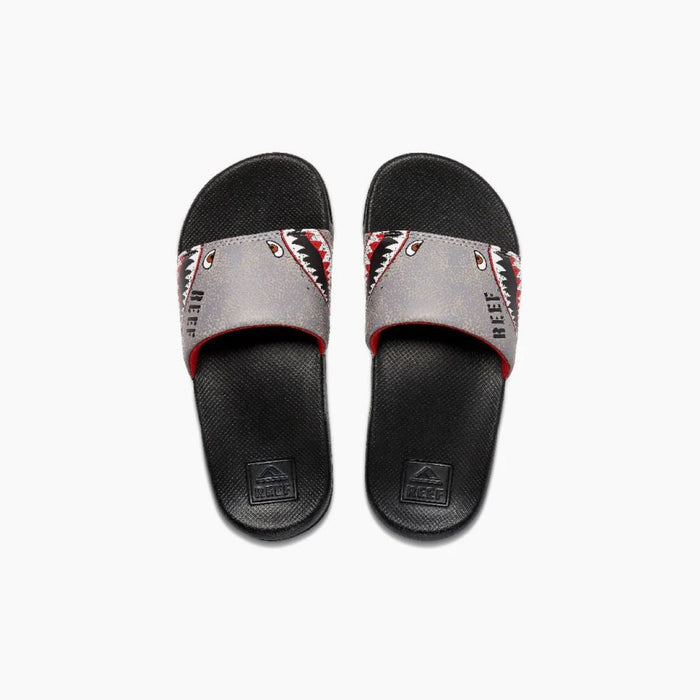 Reef Kids One Slide Flying Sharks Kids Sandal - BoardCo