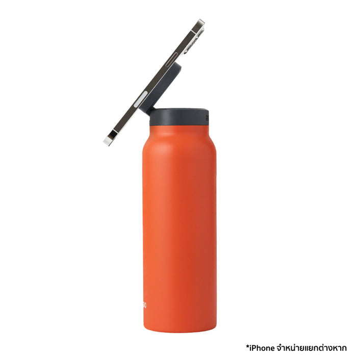 ขวดนํ้า Ringo Bottle ขนาด 710 มล. พร้อมที่วางโทรศัพท์มือถือ สี Orange