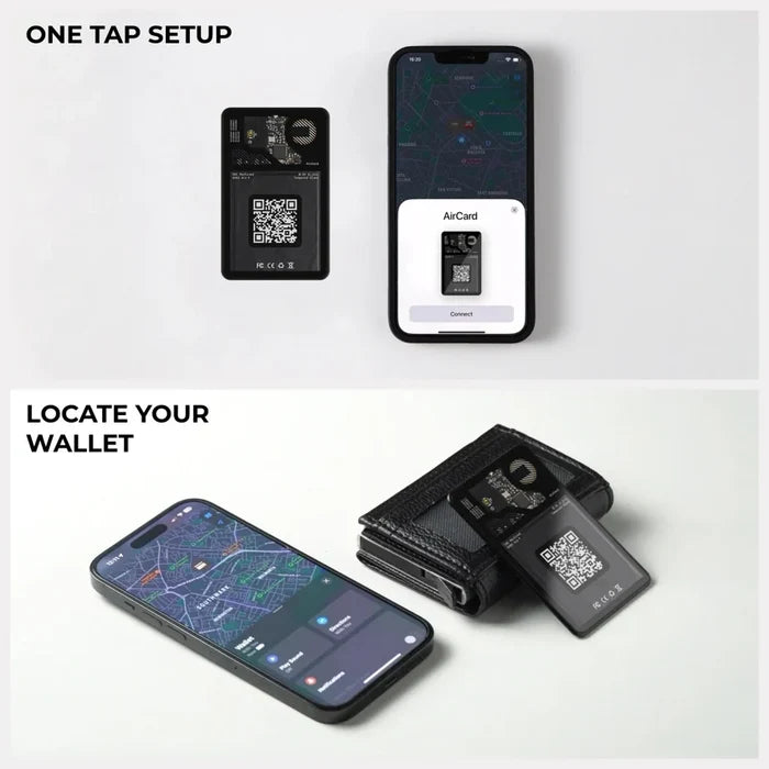 อุปกรณ์ติดตามอัจฉริยะ Rolling Square AirCard Business Card Bluetooth Tracker