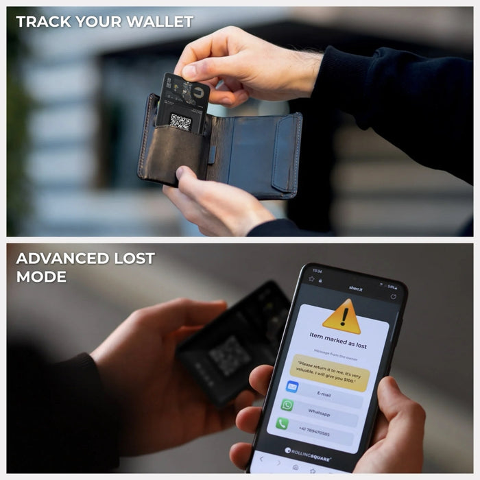 อุปกรณ์ติดตามอัจฉริยะ Rolling Square AirCard Business Card Bluetooth Tracker