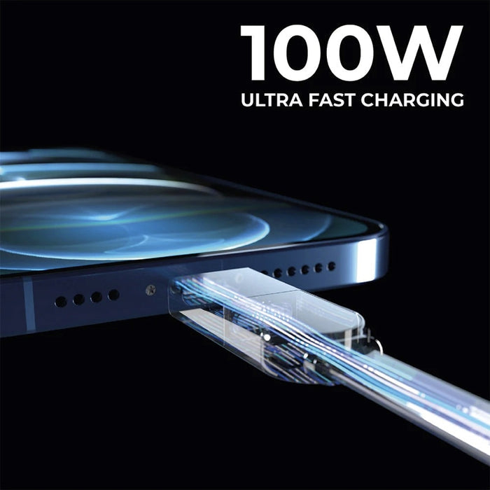 สายชาร์จ Rolling Square InCharge X Max 100W ยาว 1.5 เมตร สี Black