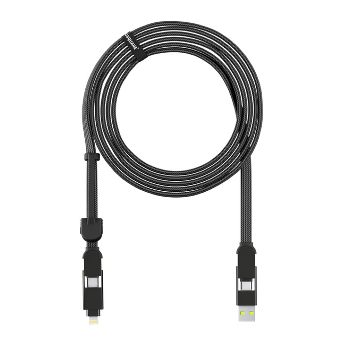 สายชาร์จ InCharge XL - Black ยาว 3 เมตร แบรนด์ ROLLING SQUARE