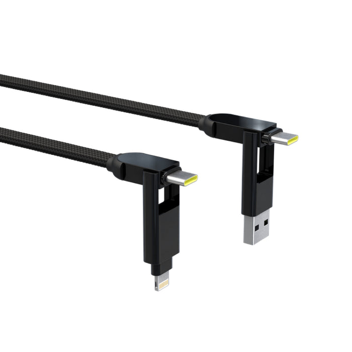 สายชาร์จ InCharge XL - Black ยาว 3 เมตร ทนทาน แบรนด์ ROLLING SQUARE
