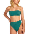 RVCA Solid High Rise Bikini Bottom in Forest - BoardCo